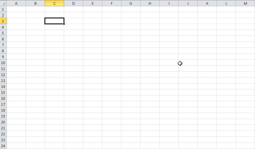 Sneltoetsen in Excel