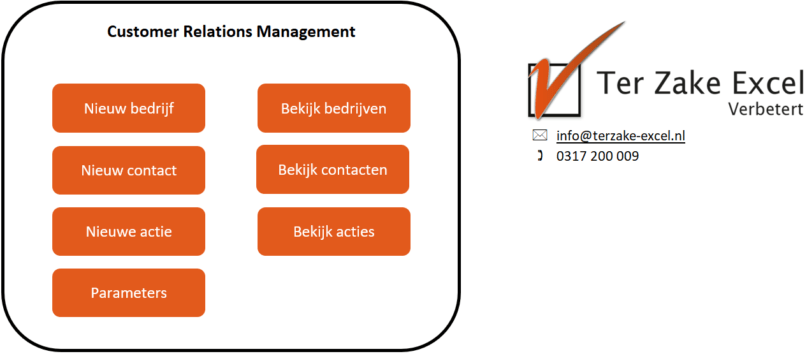 CRM systeem voorbeeld in Excel CRM systeem voorbeeld in Excel