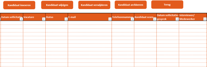 Recruitment In Excel - Download Het Gratis!