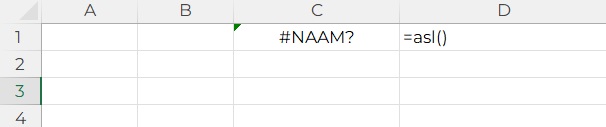 Foutmelding met formules in Excel