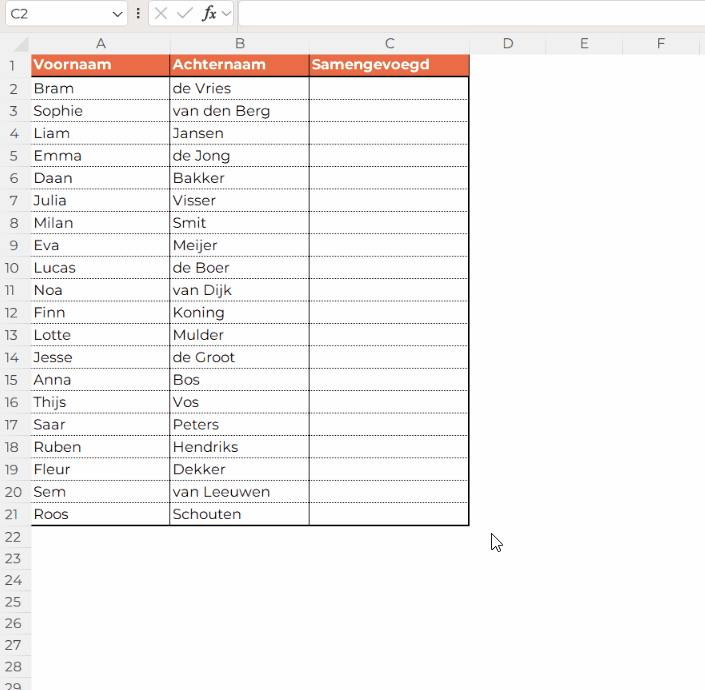 Formule in Excel