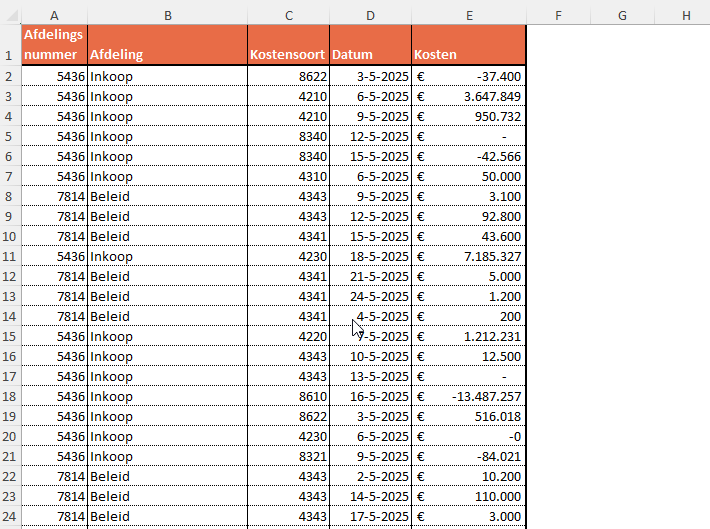 Excel tip