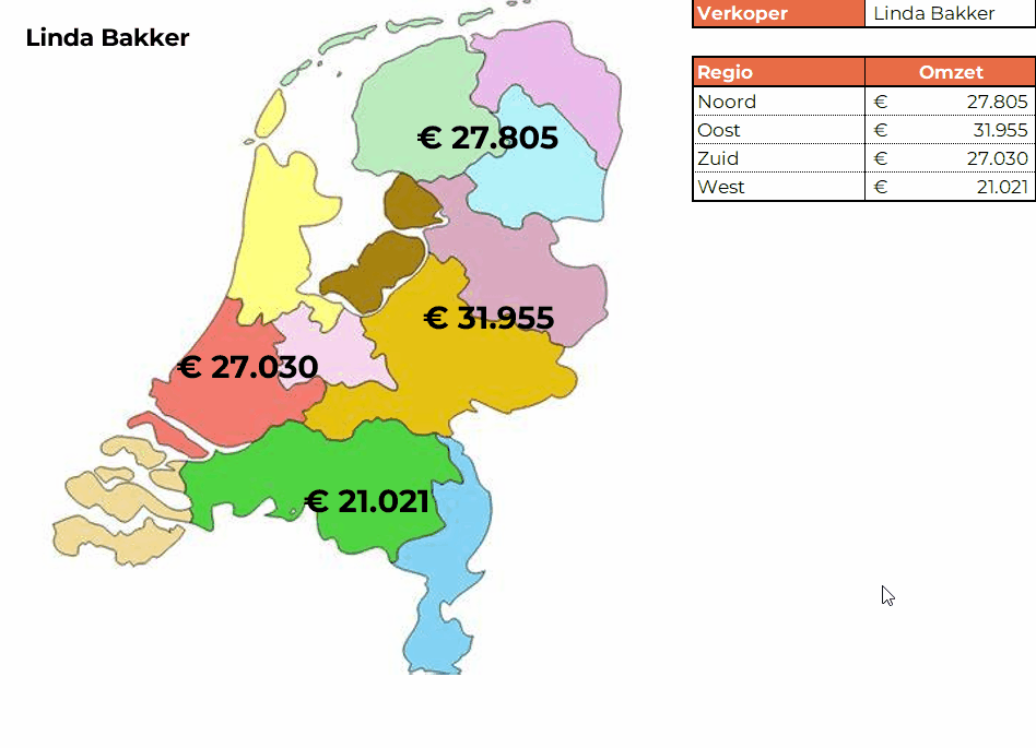 Rapportage met kaart